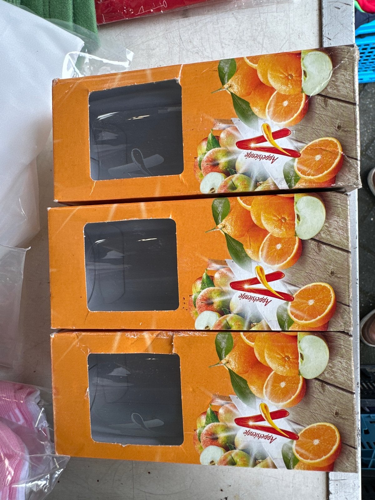 Appelsientje glazen - Set van 6 stuks, Ophalen of Verzenden, Nieuw, Glas, Overige merken