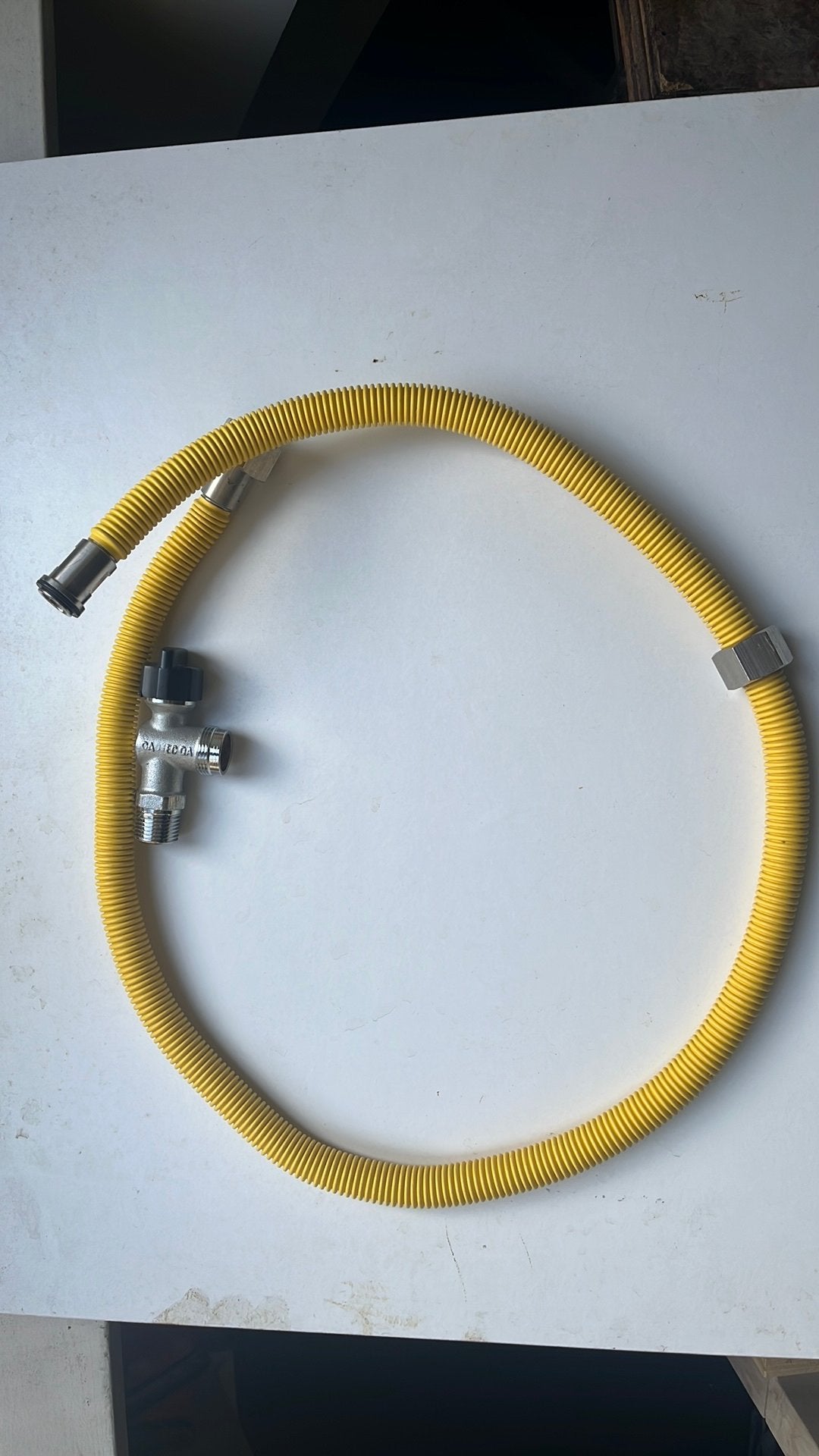 Gaskraan + flexibele gasleiding, Ophalen of Verzenden, Zo goed als nieuw