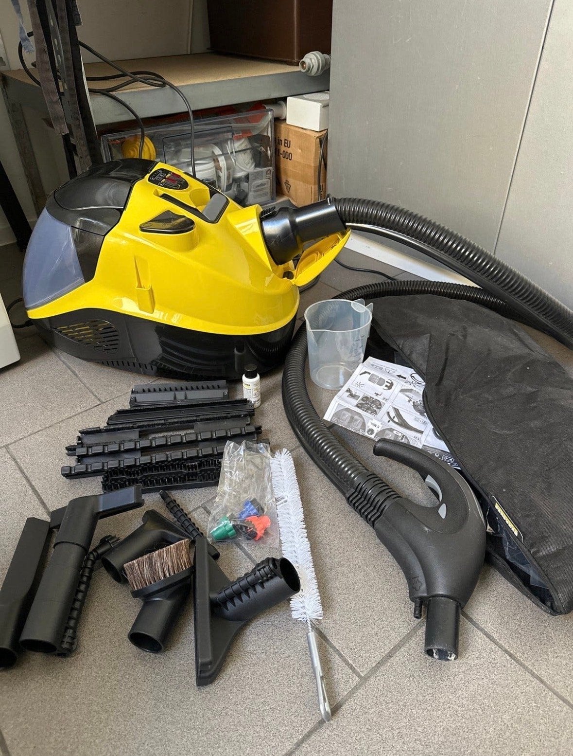 Kärcher Stoomreiniger met uitgebreide accessoires, Ophalen, Inclusief accessoires, Kärcher, Reservoir