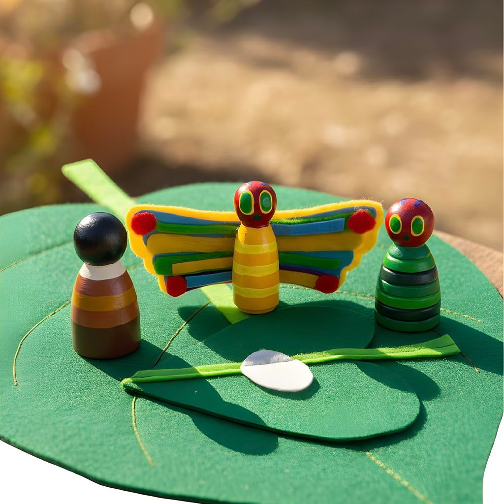 Houten pegdolls - Rupsje Nooitgenoeg, Ophalen of Verzenden, Nieuw, Overige typen