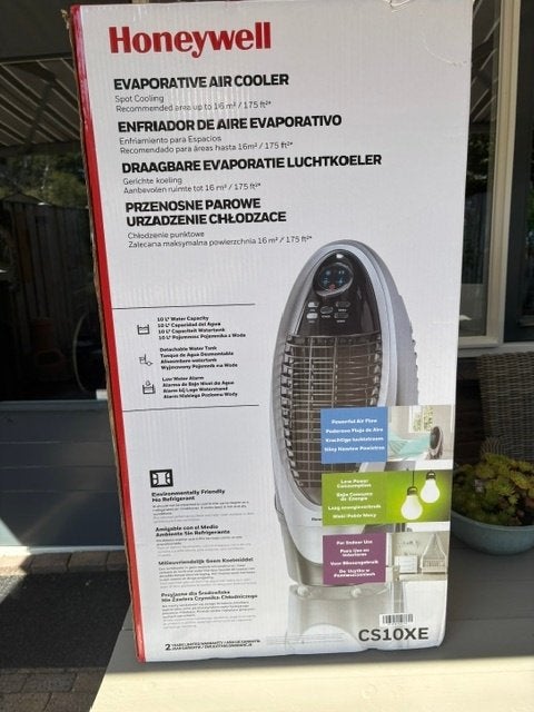 Mooie draagbare luchtkoeler - merk Honeywell, Ophalen, Ventilator met afstandsbediening, Zo goed als nieuw, Torenventilator