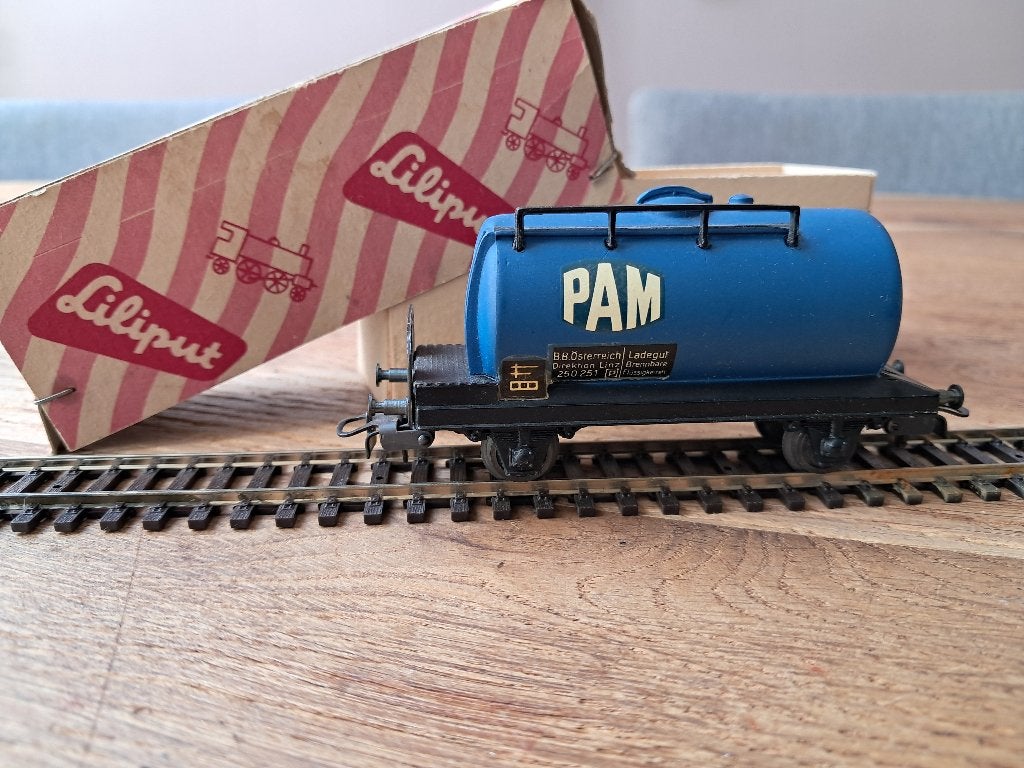 Liliput ketelwagen PAM 207 in ovp, Gebruikt, Gelijkstroom, Wagon, Ophalen of Verzenden