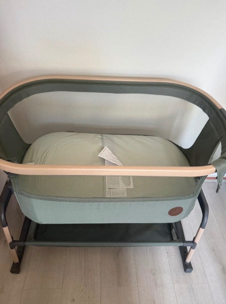 Maxi-Cosi Co-Sleeper Iora Air - Beyond Green, Ophalen of Verzenden, Zo goed als nieuw, Minder dan 140 cm, Matras