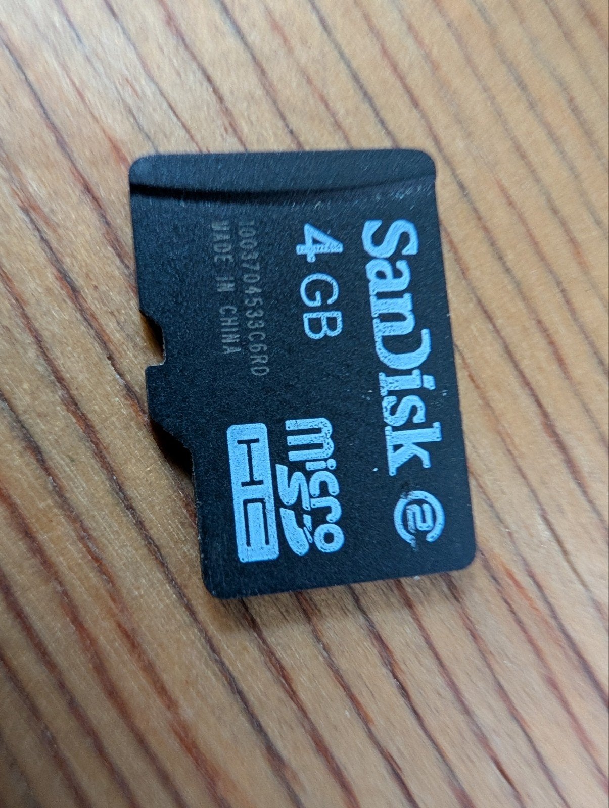 SanDisk MicroSDHC 4GB geheugenkaart, Audio, Tv en Foto, MicroSDHC, Gebruikt, Fotocamera, 4 GB