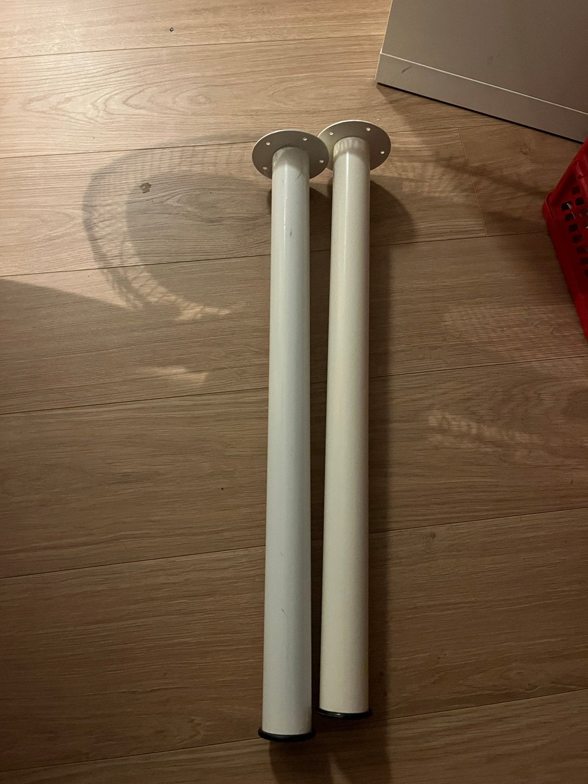 Ikea bureau poten - 2x verstelbaar, 2x vast, Huis en Inrichting, Bureaus, Gebruikt, Metaal, In hoogte verstelbaar, Ophalen of Verzenden