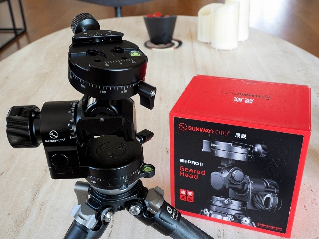 Sunwayfoto Geared Head GH-Pro II, Overige merken, 125 cm of minder, Snelkoppelingsplaat, Ophalen of Verzenden