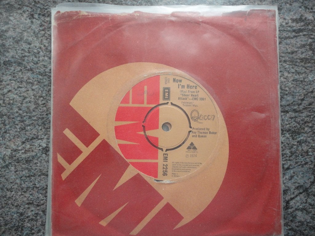 Queen - Now I'm here UK 1974, Cd's en Dvd's, Vinyl Singles, Originele persing, Ophalen of Verzenden, Gebruikt, Pop