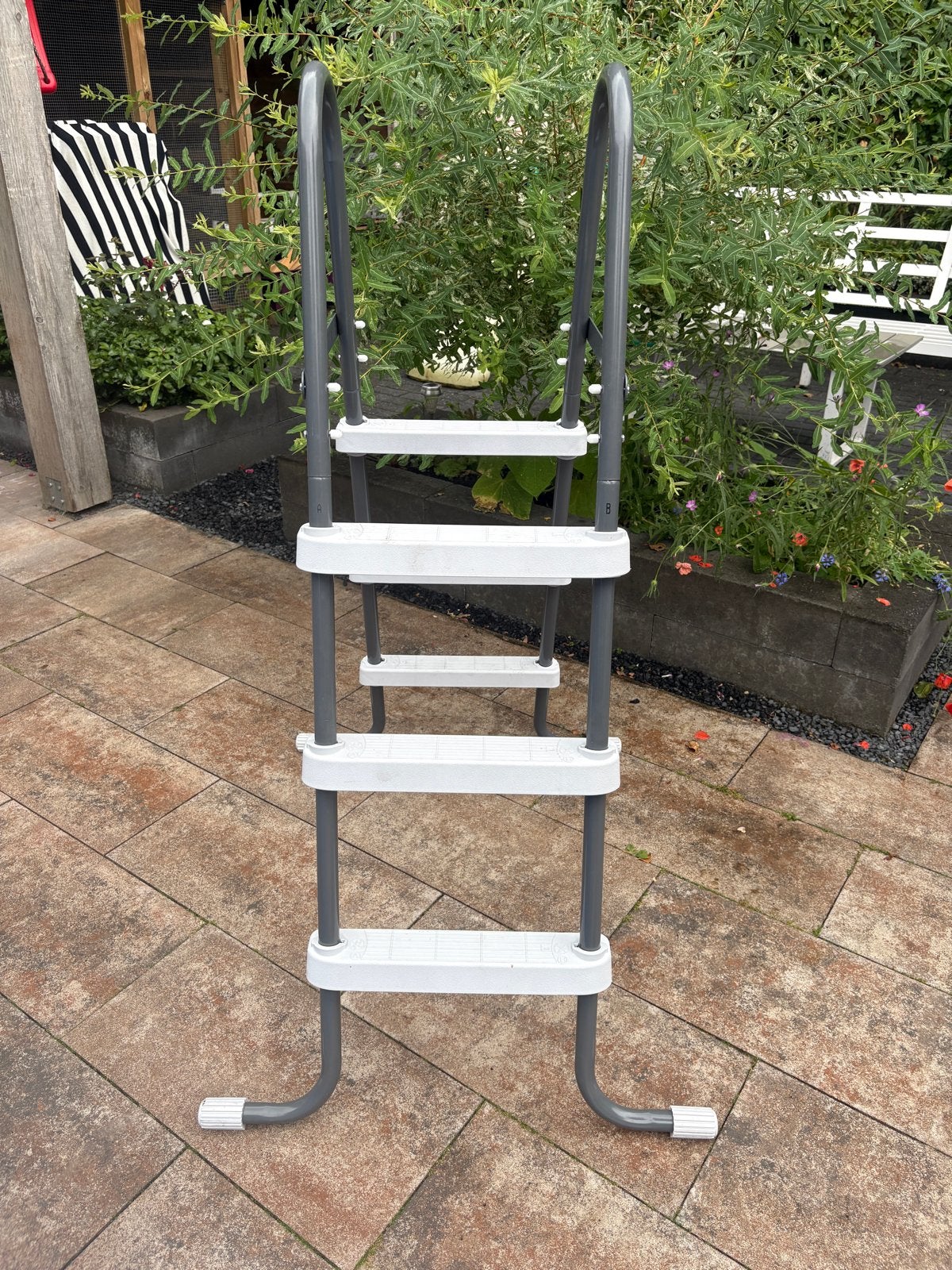 Zwembadtrapje voor opzetzwembaden, Tuin en Terras, Ophalen, Gebruikt, Ladder