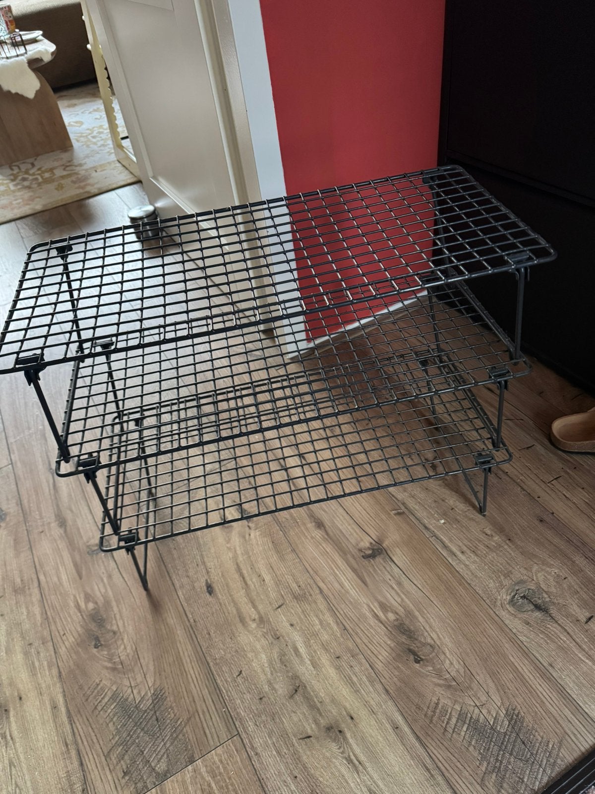 3 Ikea Schoenenrekken GREJIG grijs, Ophalen, Gebruikt