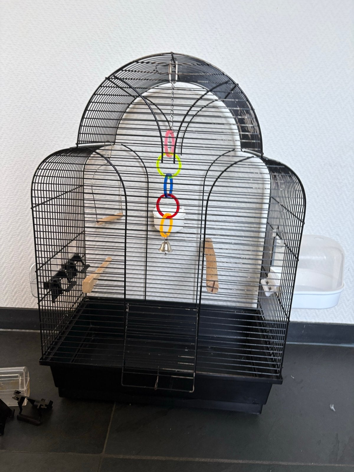 Mooie vogelkooi, Ophalen, Gebruikt, Metaal, Vogelkooi