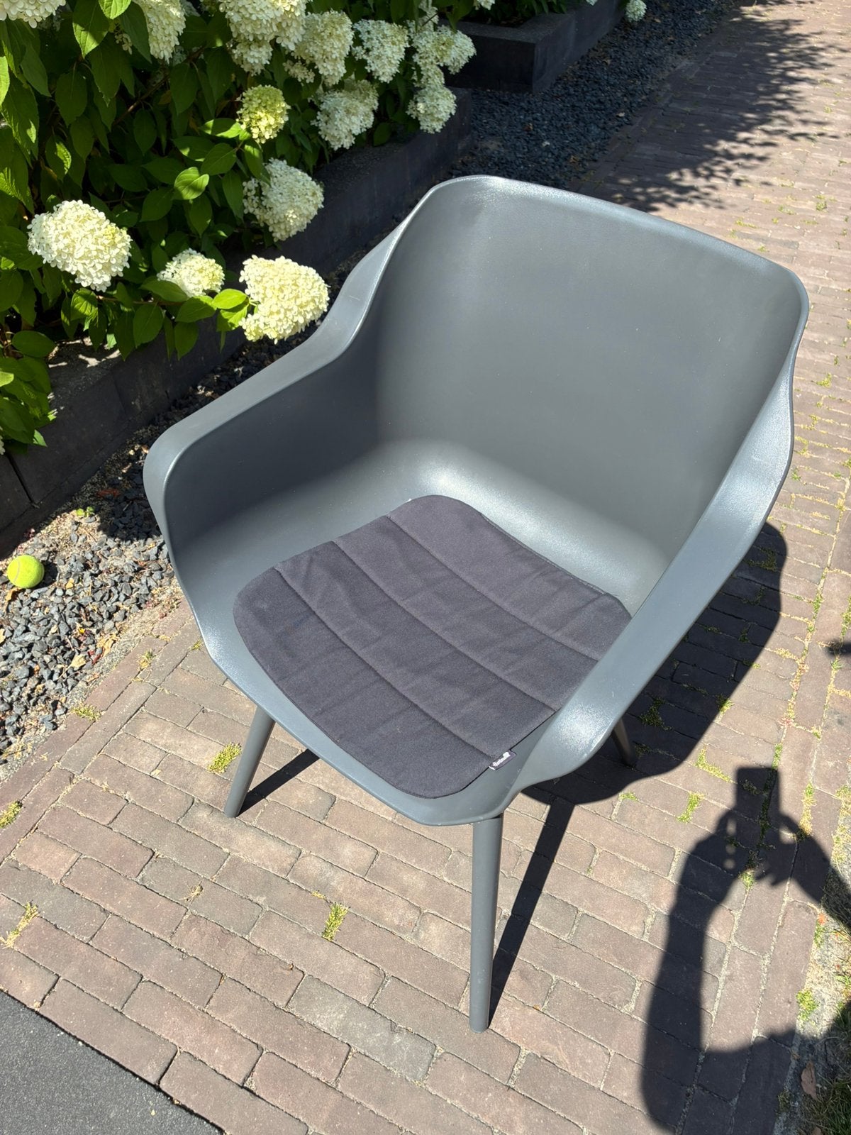 Hartman Sophie Studio Dining stoel 6 stuks grijs, Ophalen, Gebruikt, Kunststof