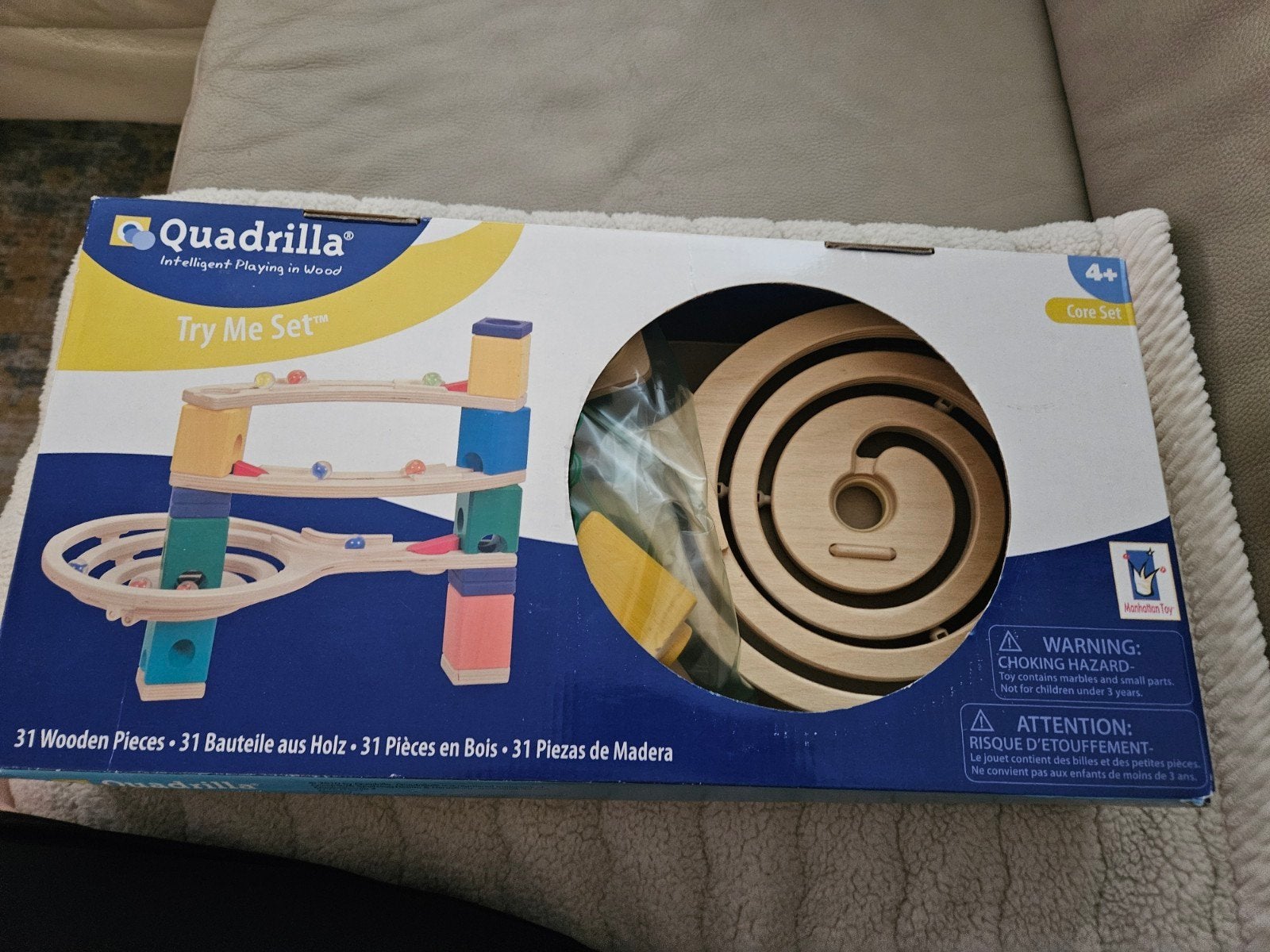 Quadrilla knikkerbaan 'Try Me Set' - Houten speelgoed, Ophalen of Verzenden, Nieuw, Overige merken