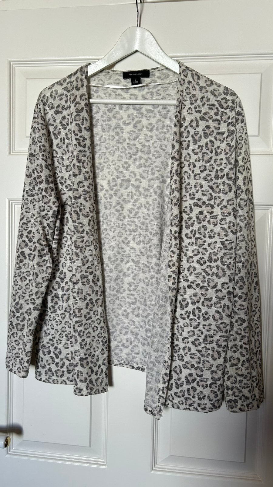 Primark beige/wit pantervest maat L, Wit, Maat 42/44 (L), Zo goed als nieuw, Verzenden