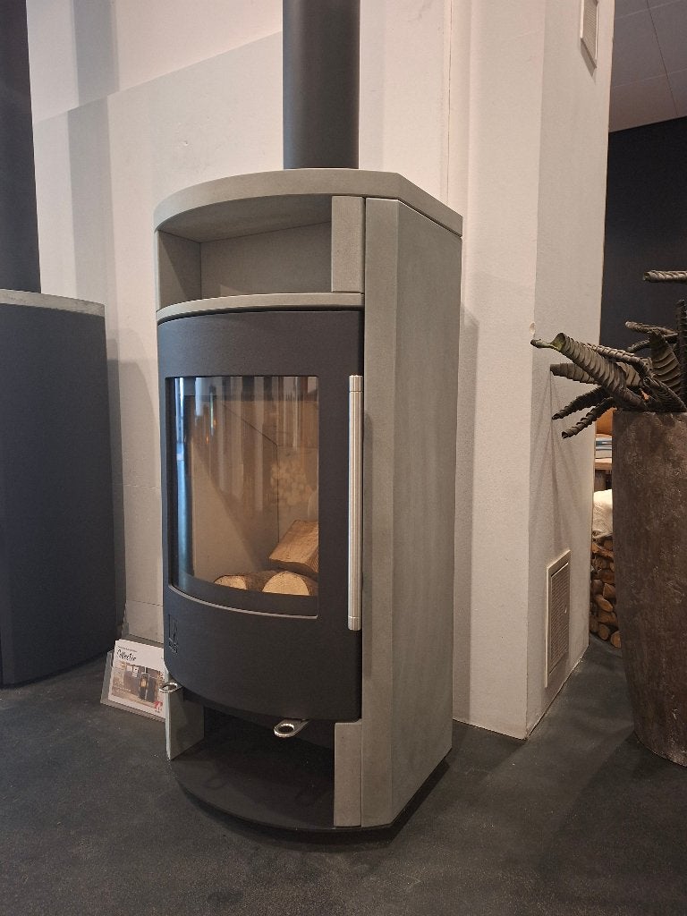 (Showroommodel) Houtkachel Drooff Arola Premium Grey, Houtkachel, Ophalen of Verzenden, Zo goed als nieuw, Vrijstaand