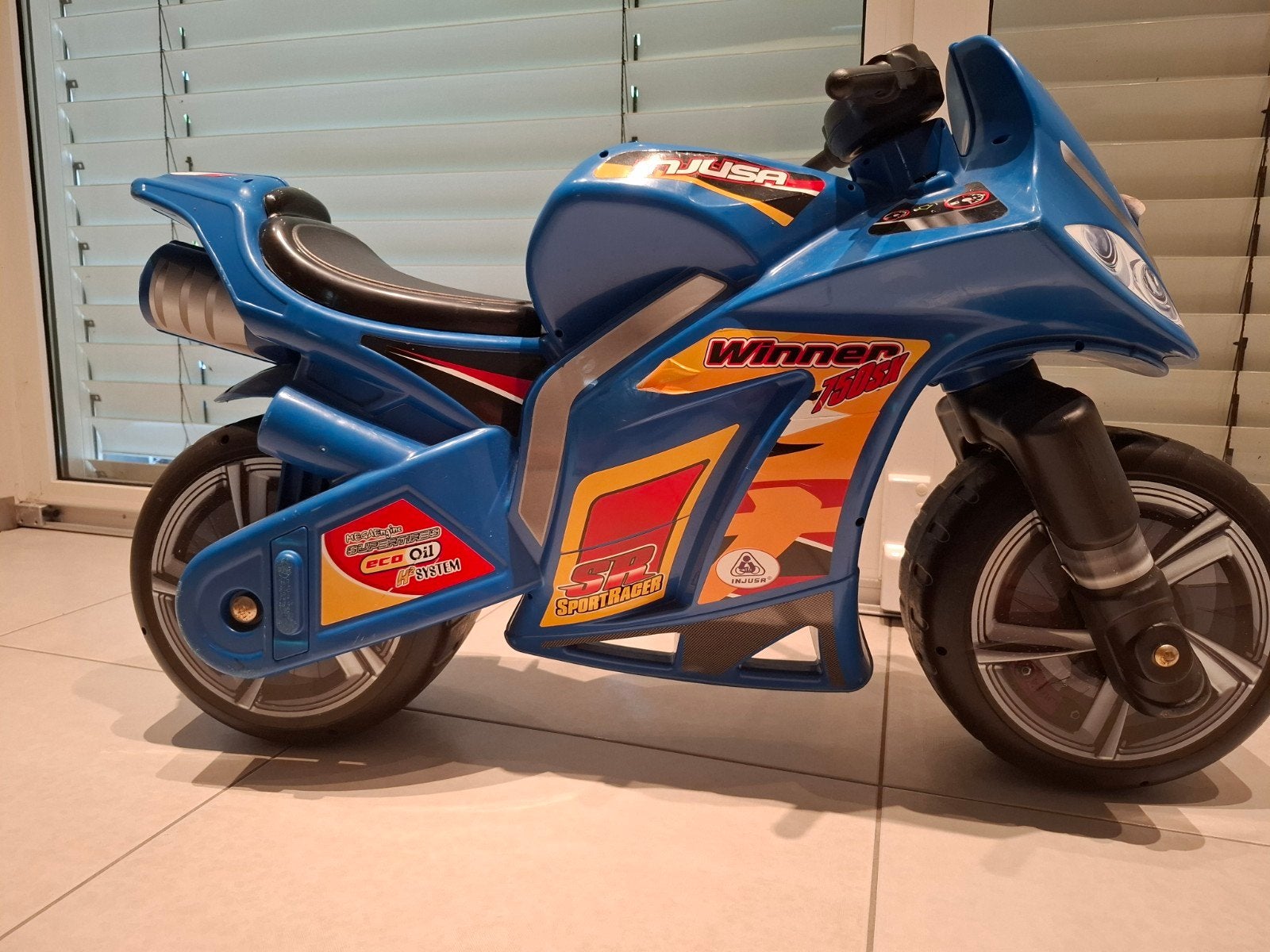 Blauwe loopmotor voor kinderen - Sport Racer, Ophalen, Gebruikt