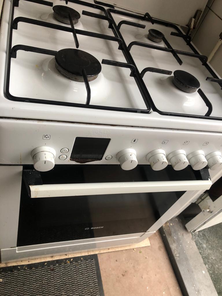 Bosch Gasfornuis elektrische oven, Ophalen, Gebruikt, 4 kookzones, Gas