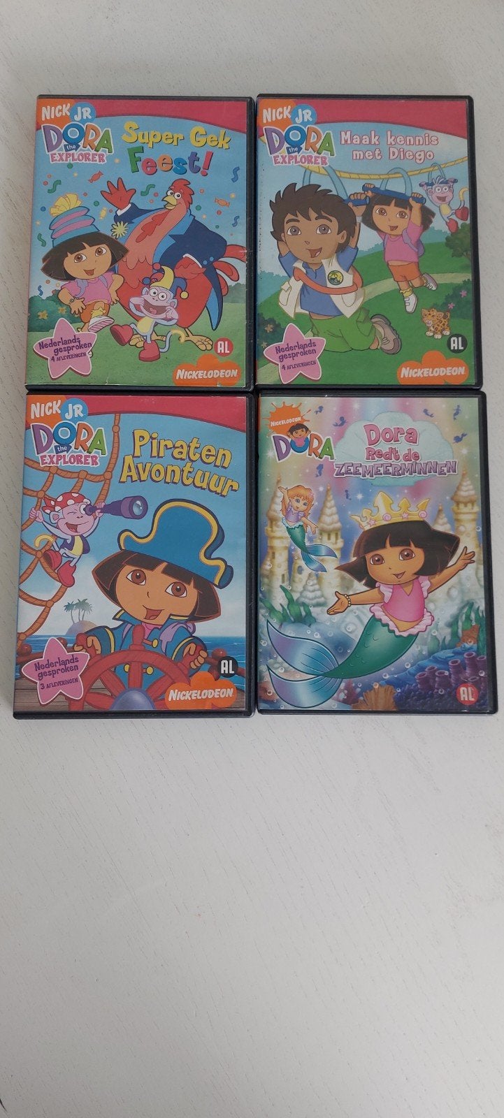 Dora the Explorer DVD Collectie - 4 films, Cd's en Dvd's, Dvd's | Kinderen en Jeugd, Gebruikt, Verzamelbox, Familie, Alle leeftijden
