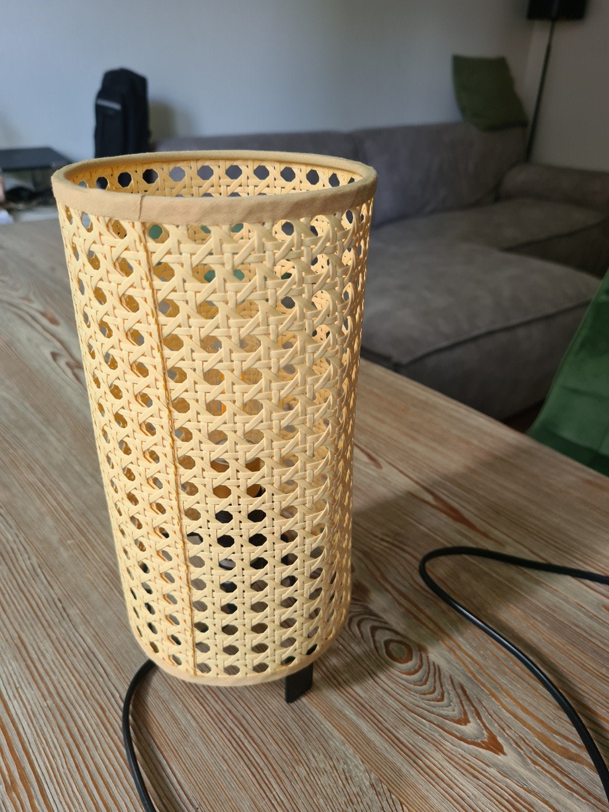 Ikea Saxhyttan table lamp, Ophalen, Overige materialen, Bohemian, Natuurlijk, Modern, Zo goed als nieuw