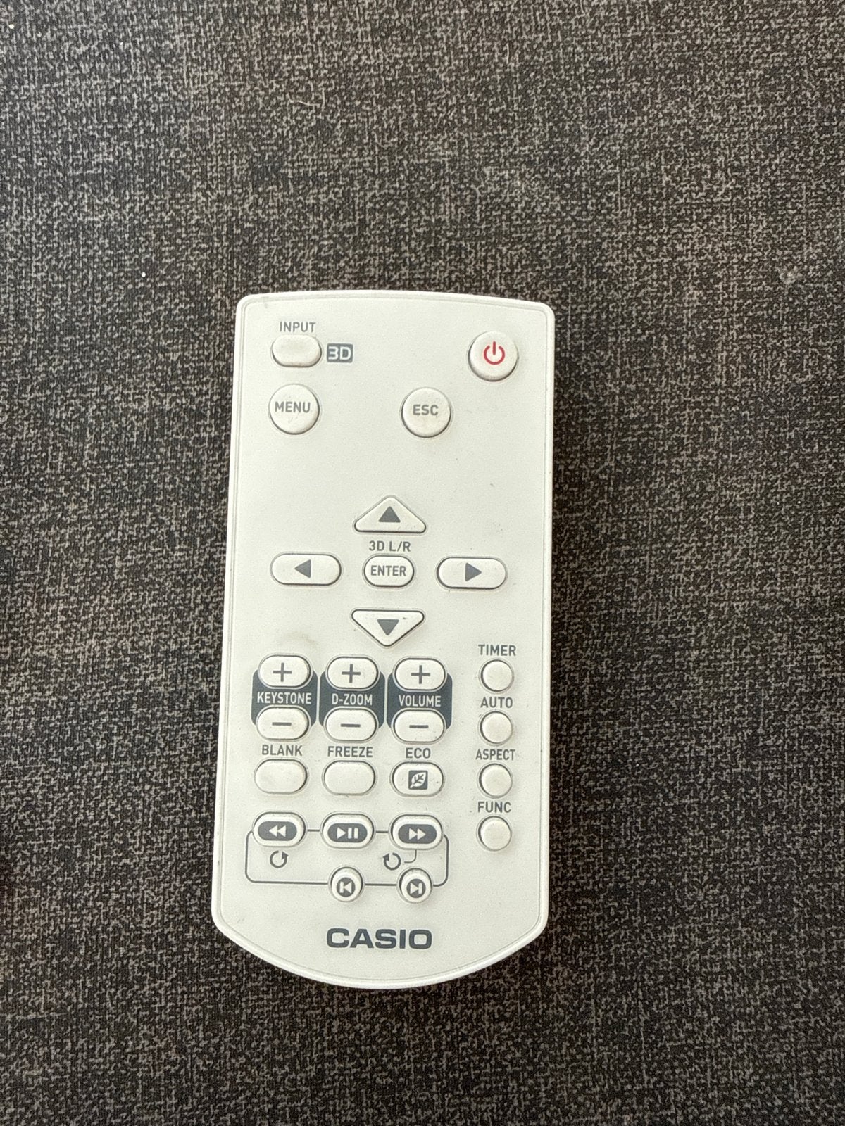 Casio YT-140 Afstandsbediening, Audio, Tv en Foto, Afstandsbedieningen, Zo goed als nieuw, Origineel, Mediaspeler, Ophalen of Verzenden