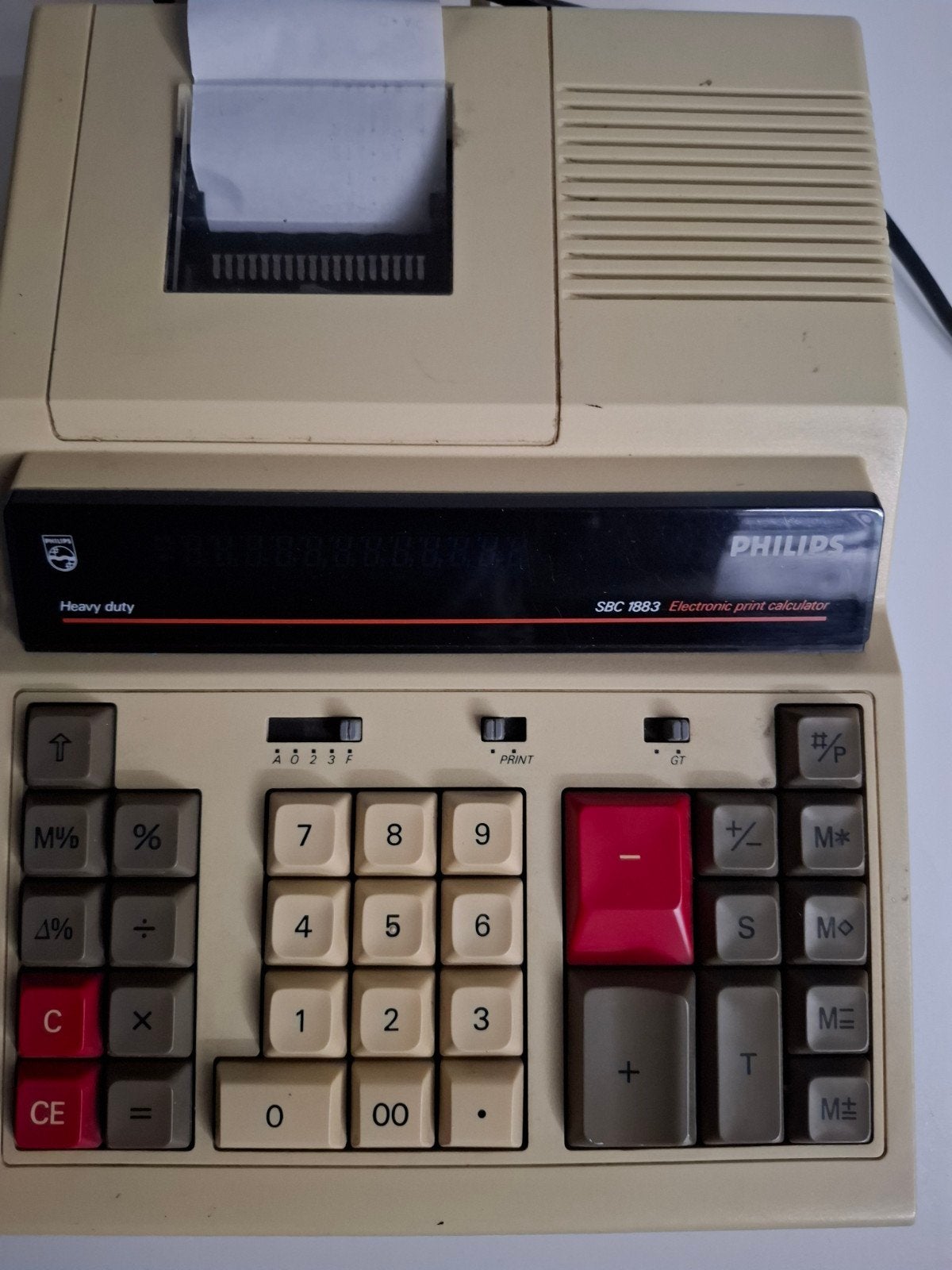 Philips SBC 1883 rekenmachine telmachine, Ophalen of Verzenden, Gebruikt