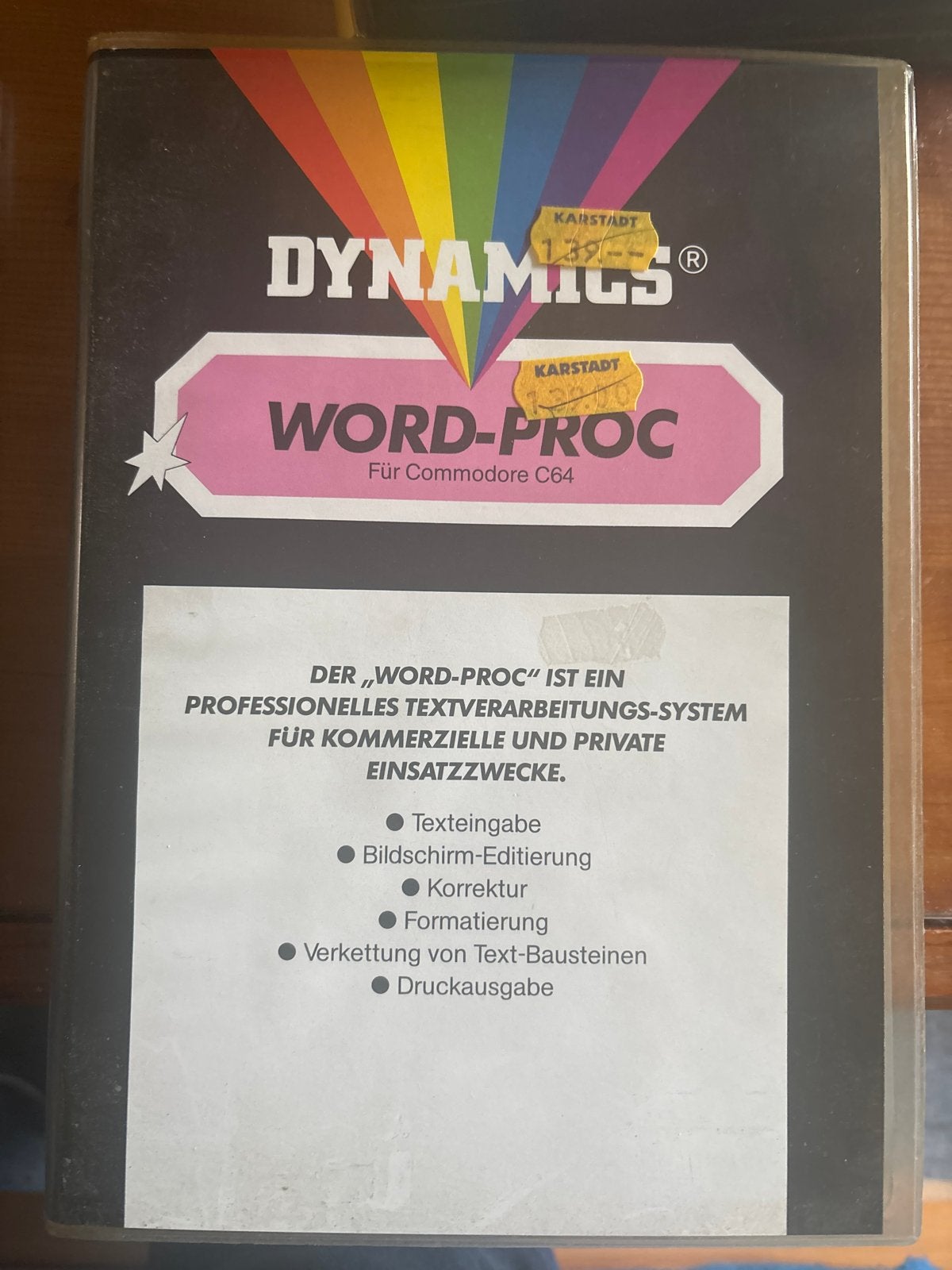 Dynamics Word-Proc voor Commodore C64 - Tekstverwerker, Ophalen of Verzenden
