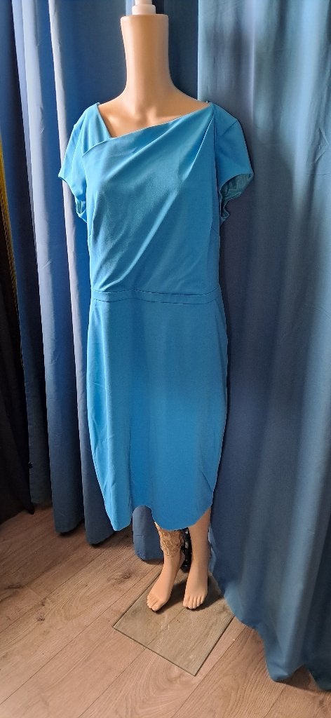 Mart Visser blauwe jurk met rits achter maat 42-44, Kleding | Dames, Maat 42/44 (L), Nieuw, Knielengte, Mart Visser