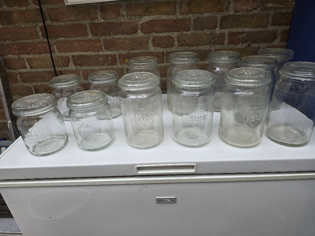 Weckflessen, inmaakflessen, voorraadflessen., Ophalen, Gebruikt, Glas