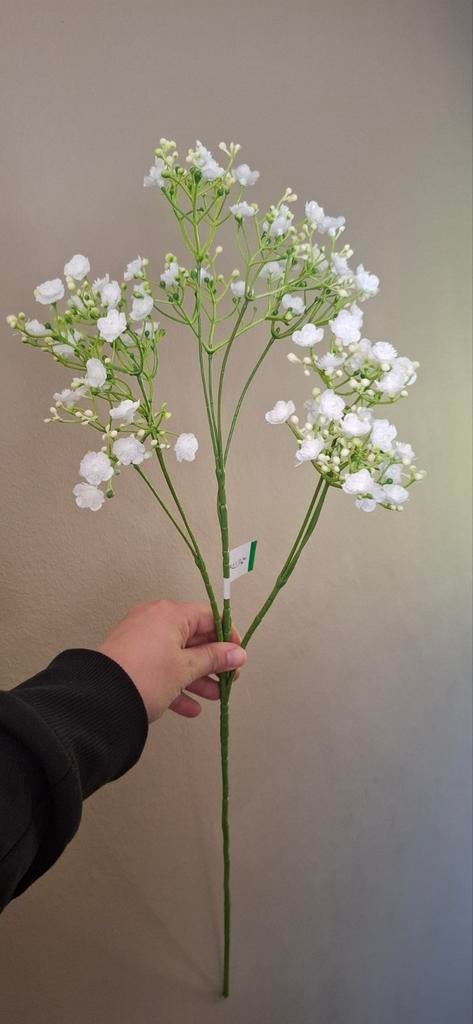 Kunstbloemen, gipskruid wit, Ophalen of Verzenden, Nieuw, Kunstbloem, Wit