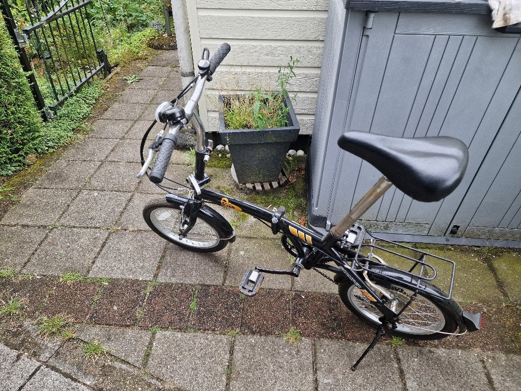 vouwfiets, Fietsen en Brommers, Fietsen | Vouwfietsen, Ophalen, Gebruikt, Velgrem, 16 tot 18 inch