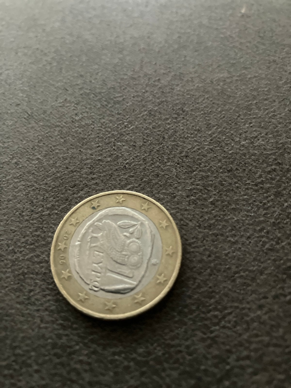 Griekse 1 Euro munt 2006 met uil van Athene, Postzegels en Munten, Ophalen of Verzenden, Griekenland, 1 euro, Losse munt