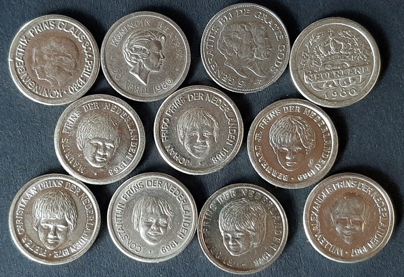 11 ronde herdenkingsstuivers Oranje, Verzenden, Overige materialen, Nederland