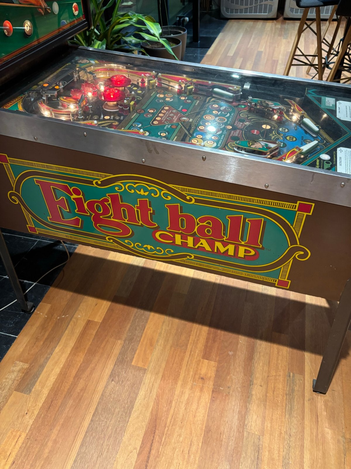 Bally Midway Eight Ball Champ Flipperkast - Goede Staat, Ophalen, Gebruikt, Elektronisch, Bally