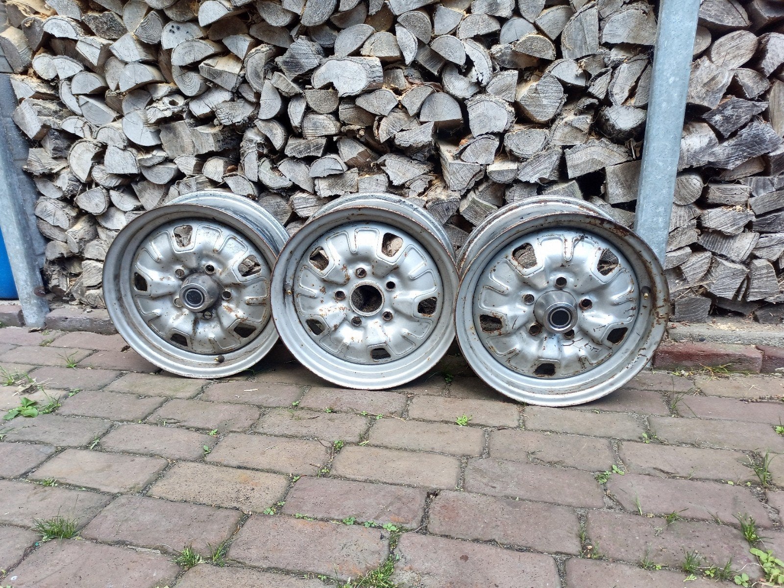 3x Stalen velgen Ford granada 1973, Auto diversen, Wieldoppen, Ophalen