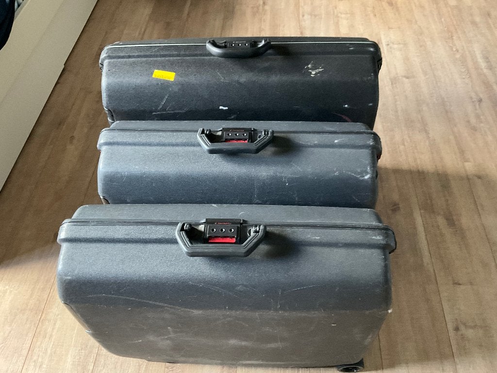3 Samsonite koffers., Sieraden, Tassen en Uiterlijk, Koffers, Gebruikt, Hard kunststof, 70 cm of meer, Ophalen