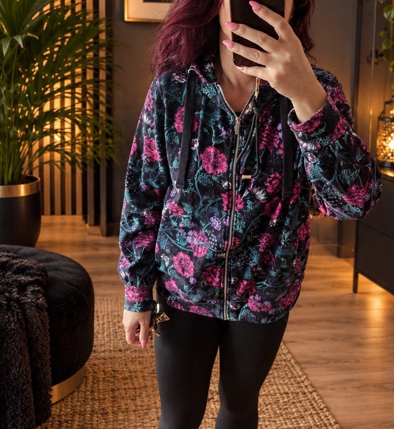 Medicine dames sweatvest M met kleurrijke bloemenprint, Kleding | Dames, Truien en Vesten, Maat 38/40 (M), Meerkleurig, Ophalen of Verzenden