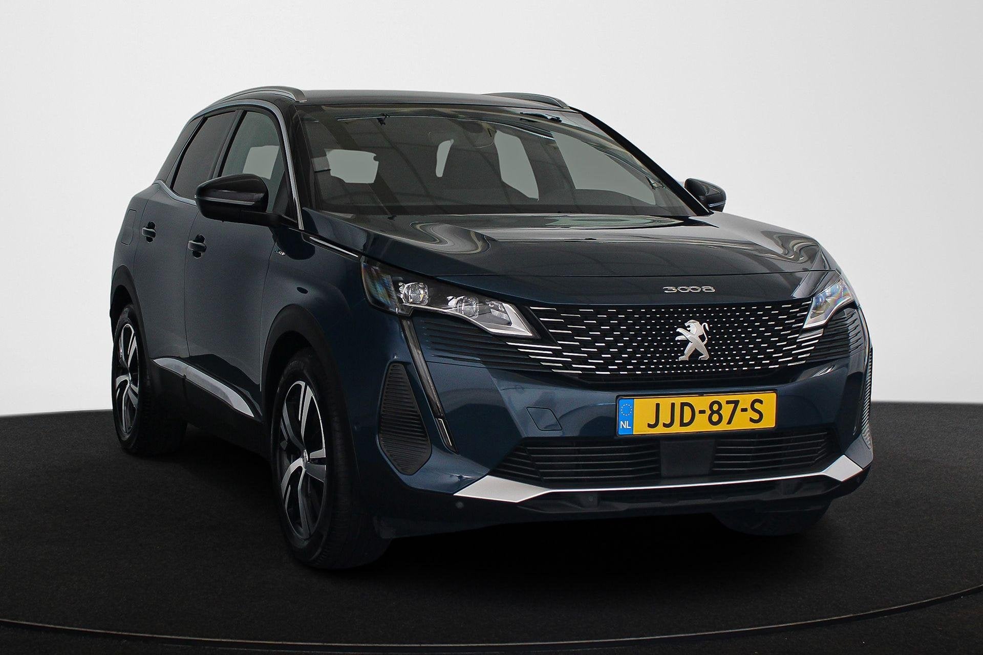 Peugeot 3008 1.6 HYbrid 225 GT SOH 92% Navigatie Full-LED Ko, Stof, Euro 6, Blauw, Plug-in hybride