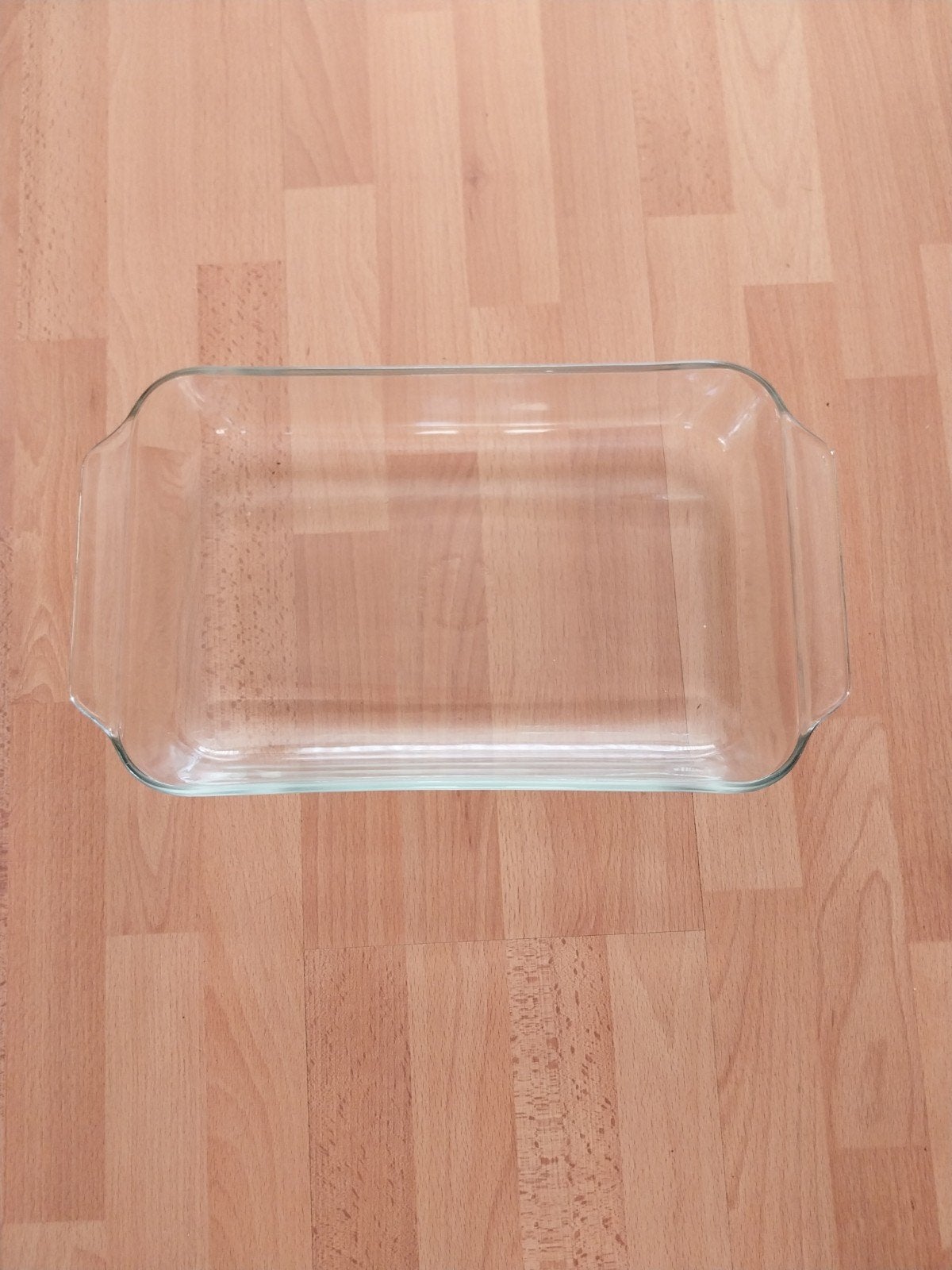 Glazen ovenschaal, Ophalen