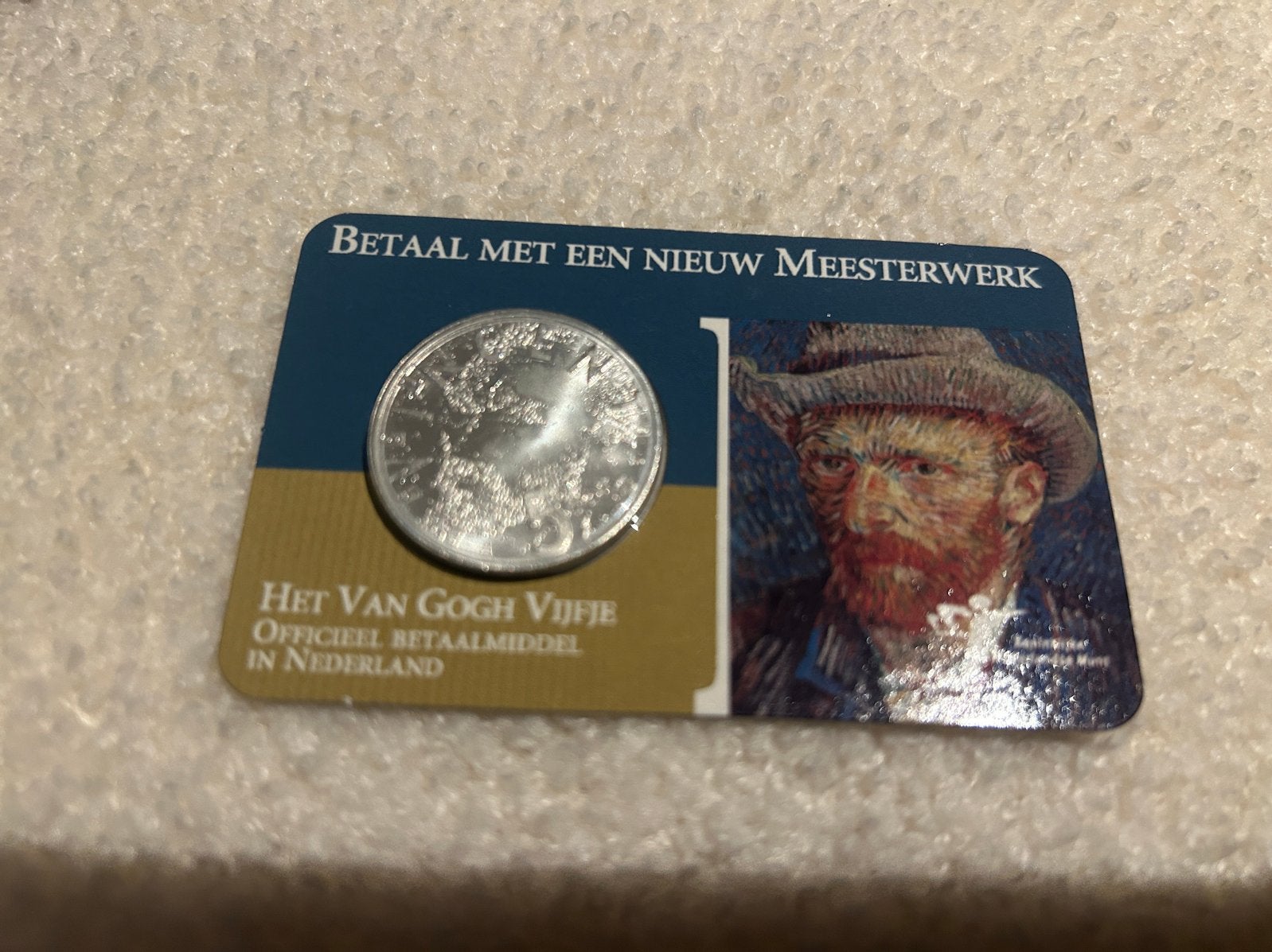 Van Gogh Vijfje - Zilveren Herdenkingsmunt 2003, Postzegels en Munten, Munten | Nederland, Koningin Beatrix, Zilver, Euro's, Ophalen of Verzenden