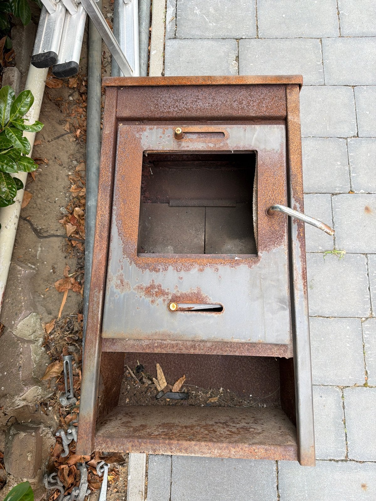 Houtkachel, glasplaat gebroken, Ophalen, Gebruikt, Vrijstaande haard, Houthaard