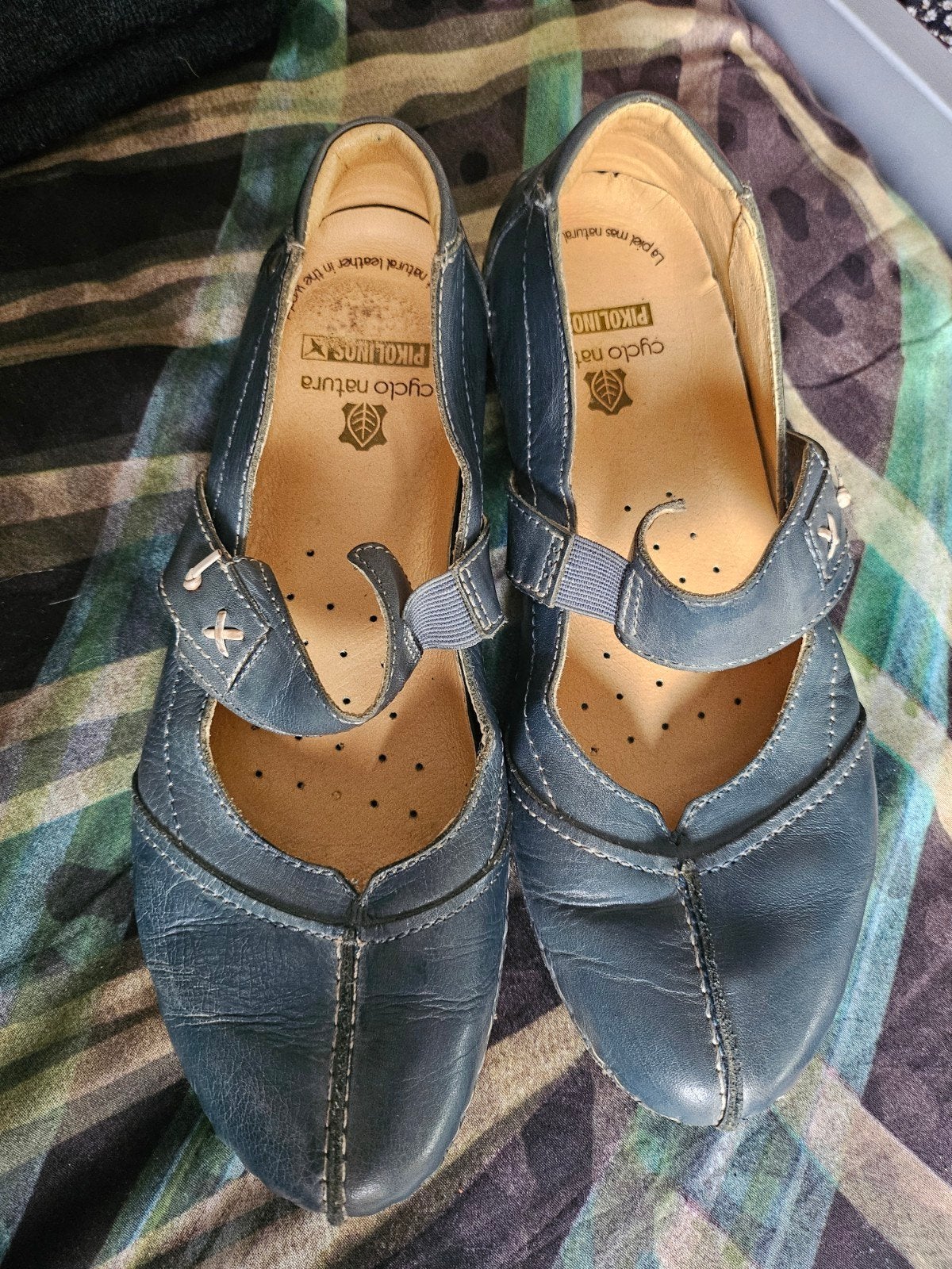 Pikolinos Cyclo Nature Ballerina's - Maat 39, Kleding | Dames, Blauw, Zo goed als nieuw, Pikolinos, Ballerina's