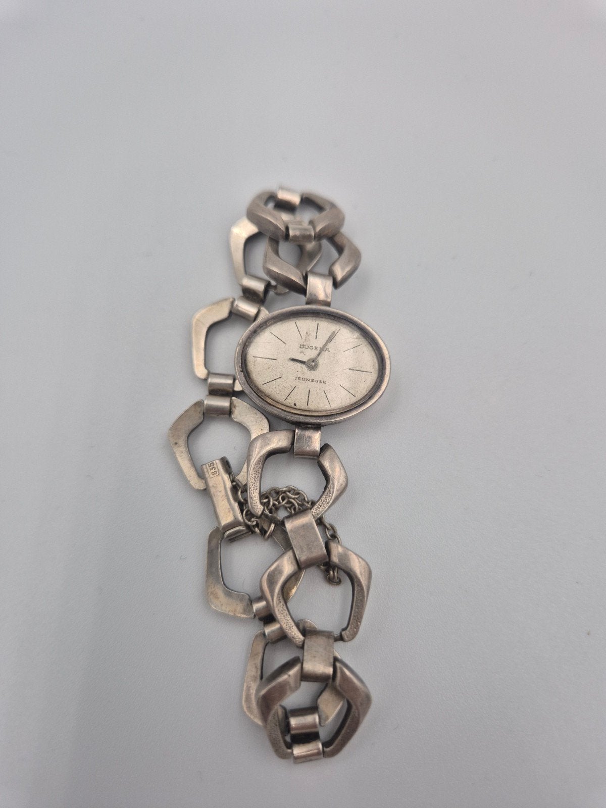Oud zilveren 835 vintage dames polshorloge, Ophalen of Verzenden, Zilver, Overige merken, 1960 of later