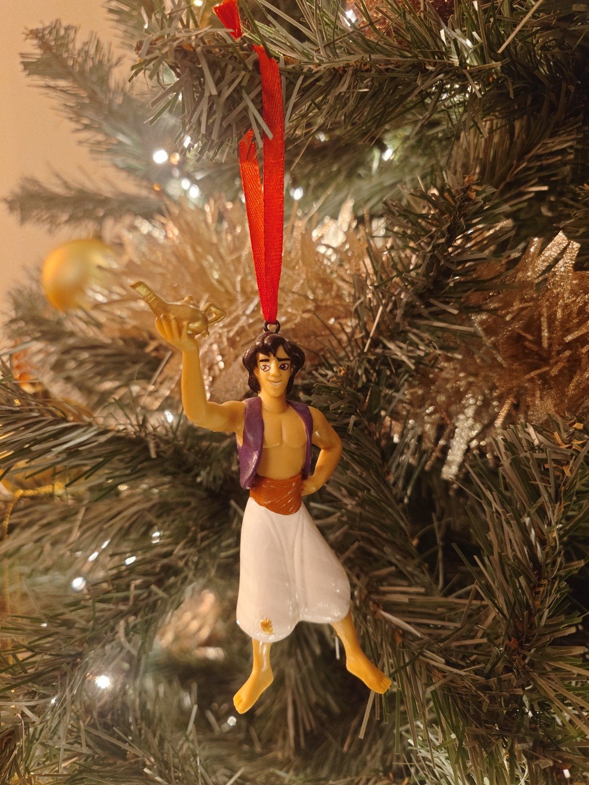 Disney Aladdin kerst ornament hanger kerstbal, Ophalen of Verzenden, Zo goed als nieuw