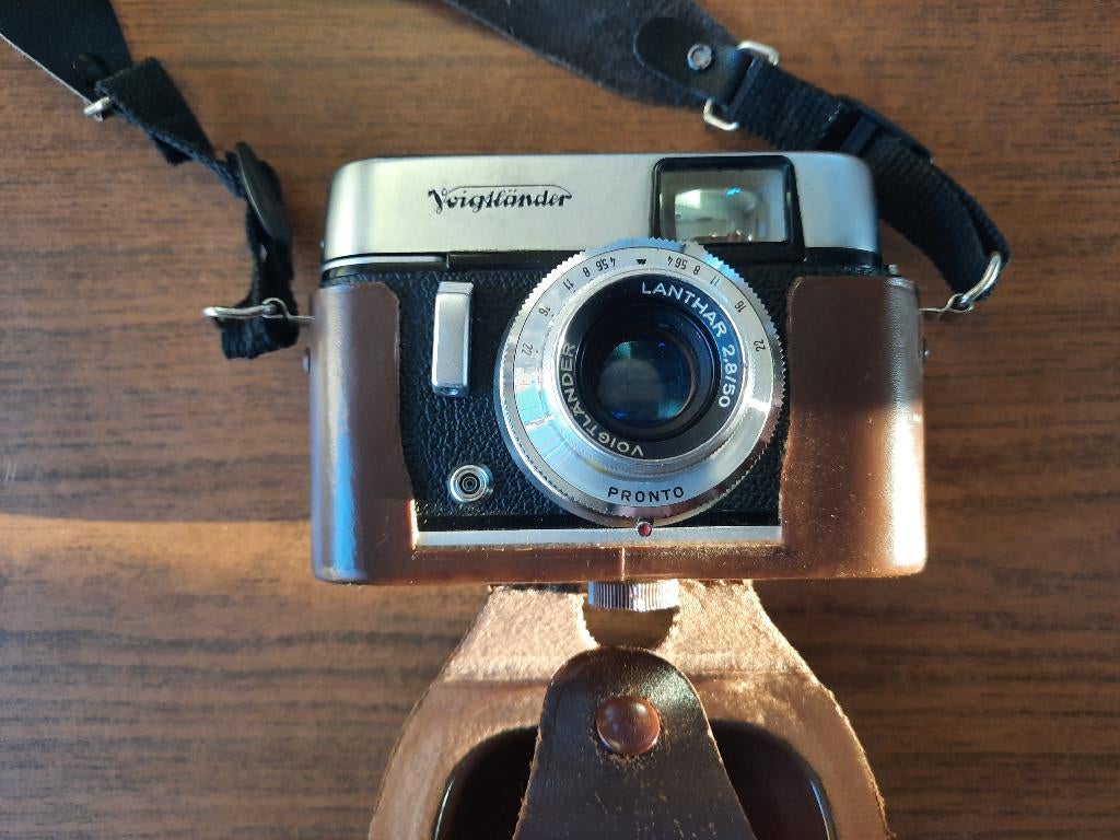 Voigtlander Lanthar 2.8 - 50 vintage camera, Ophalen of Verzenden, Gebruikt, Compact, Overige Merken