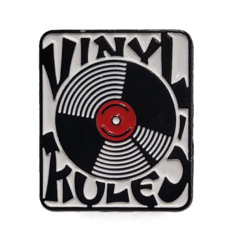 Vinyl Rules plaat pin van metaal speldje pins