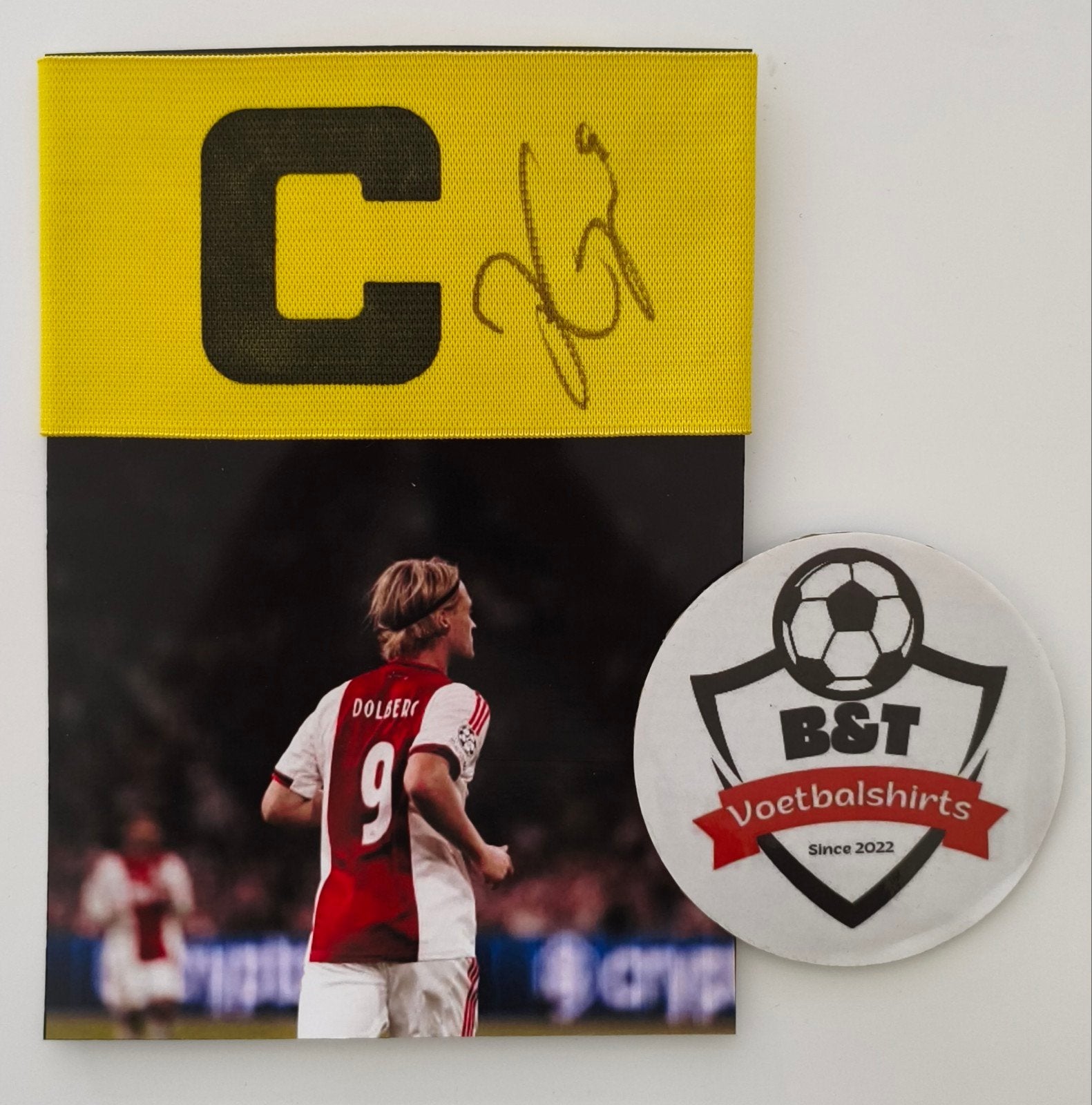Gesigneerde Aanvoerdersband Dolberg, Buitenlandse clubs, Verzenden, ., Zo goed als nieuw
