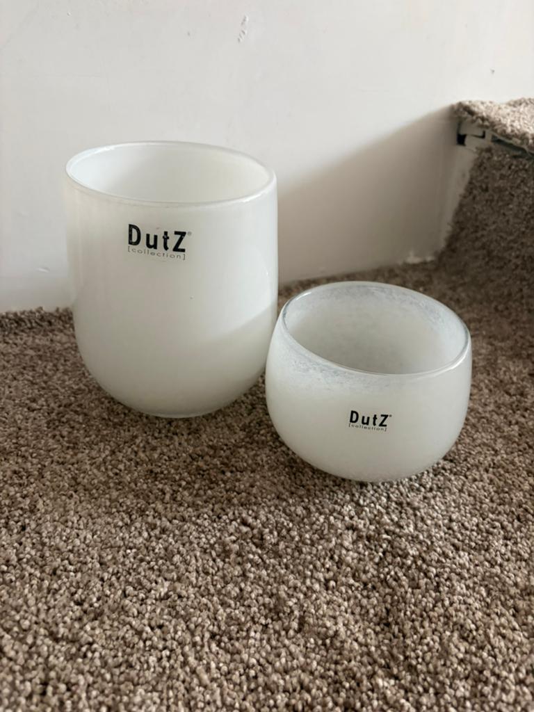 Dutz waxinelichtjes, Ophalen of Verzenden, Zo goed als nieuw, Wit, Overige materialen
