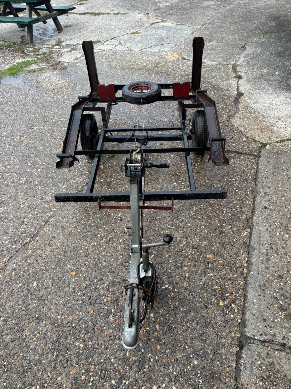 Marathonwagen aanhanger, Gebruikt, Paard