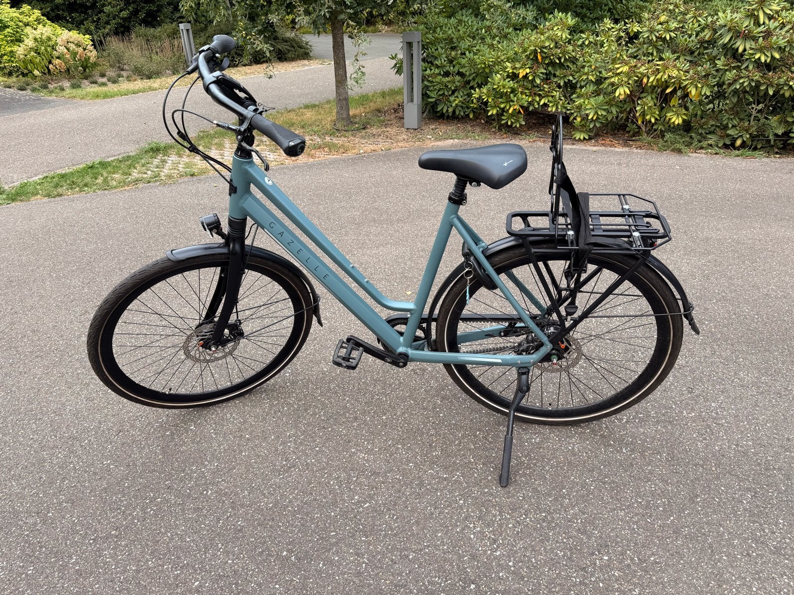 Gazelle Chamonix S8 2024 - Grijsblauw, Framemaat 57, Ophalen, Versnellingen, 56 cm of meer, Zo goed als nieuw