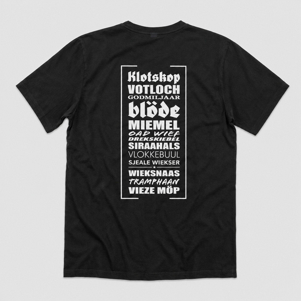 T-shirt – Grote rugprint – Premium 209g 100% katoen, Ophalen of Verzenden