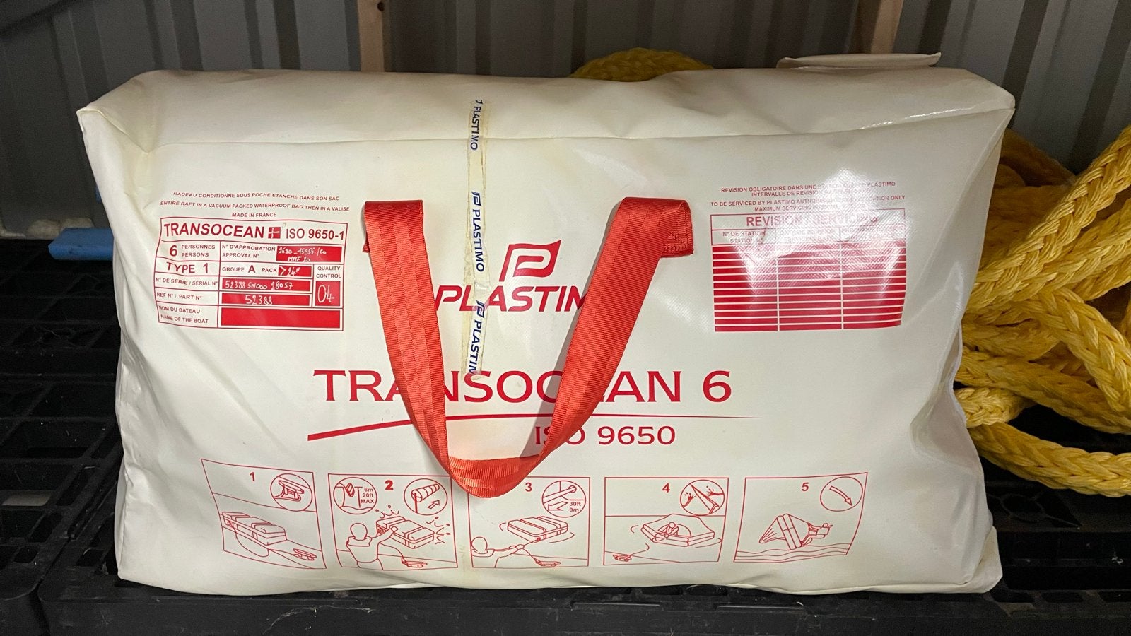 Plastimo Transocean 6-persoons ISO 9650-1 Type 1 reddingsvlo, Ophalen, Nieuw